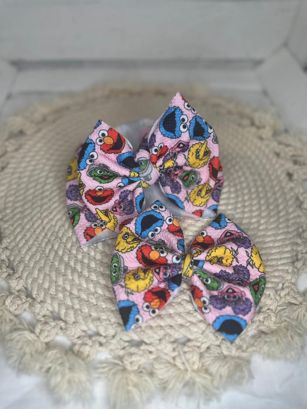Muppet Friends Fabric Bow Headwrap | Fabric Headwrap, Hairbow, Baby Bow, Hair Accessory