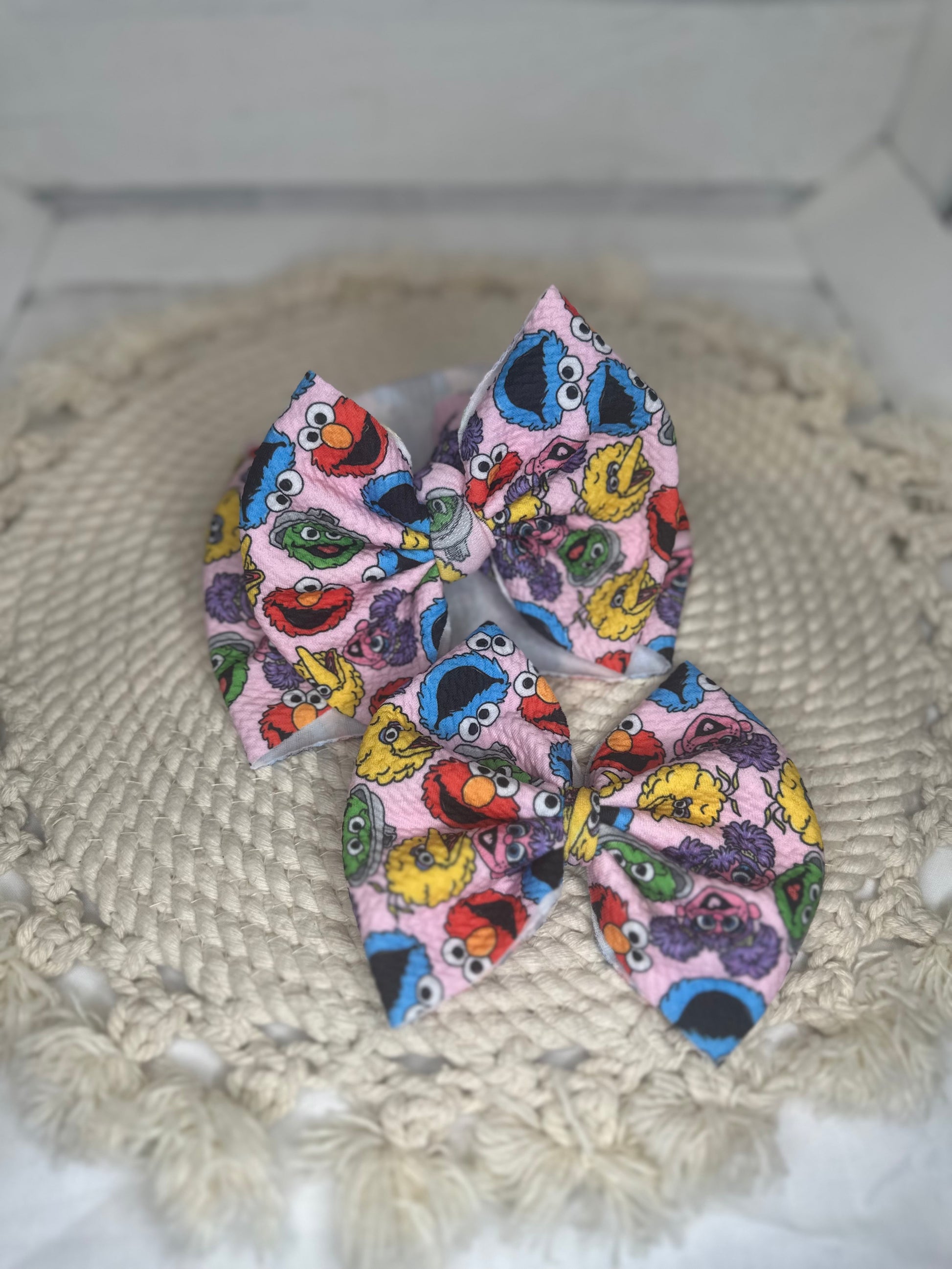 Muppet Friends Fabric Bow Headwrap | Fabric Headwrap, Hairbow, Baby Bow, Hair Accessory