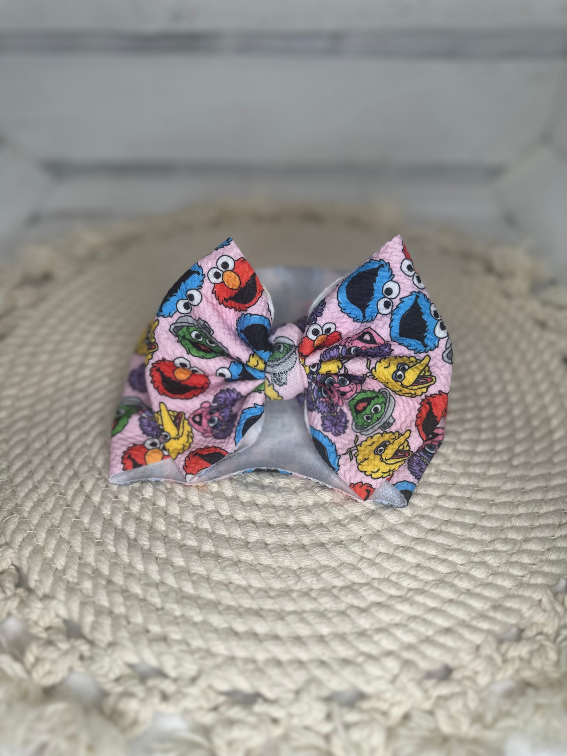 Muppet Friends Fabric Bow Headwrap | Fabric Headwrap, Hairbow, Baby Bow, Hair Accessory