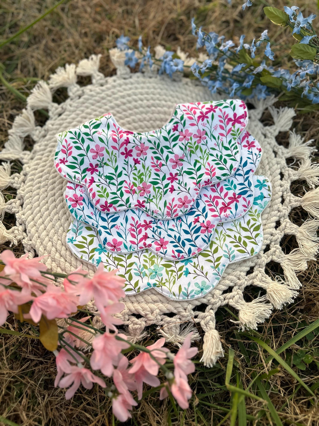 Children's Handmade Scalloped Baby Bib